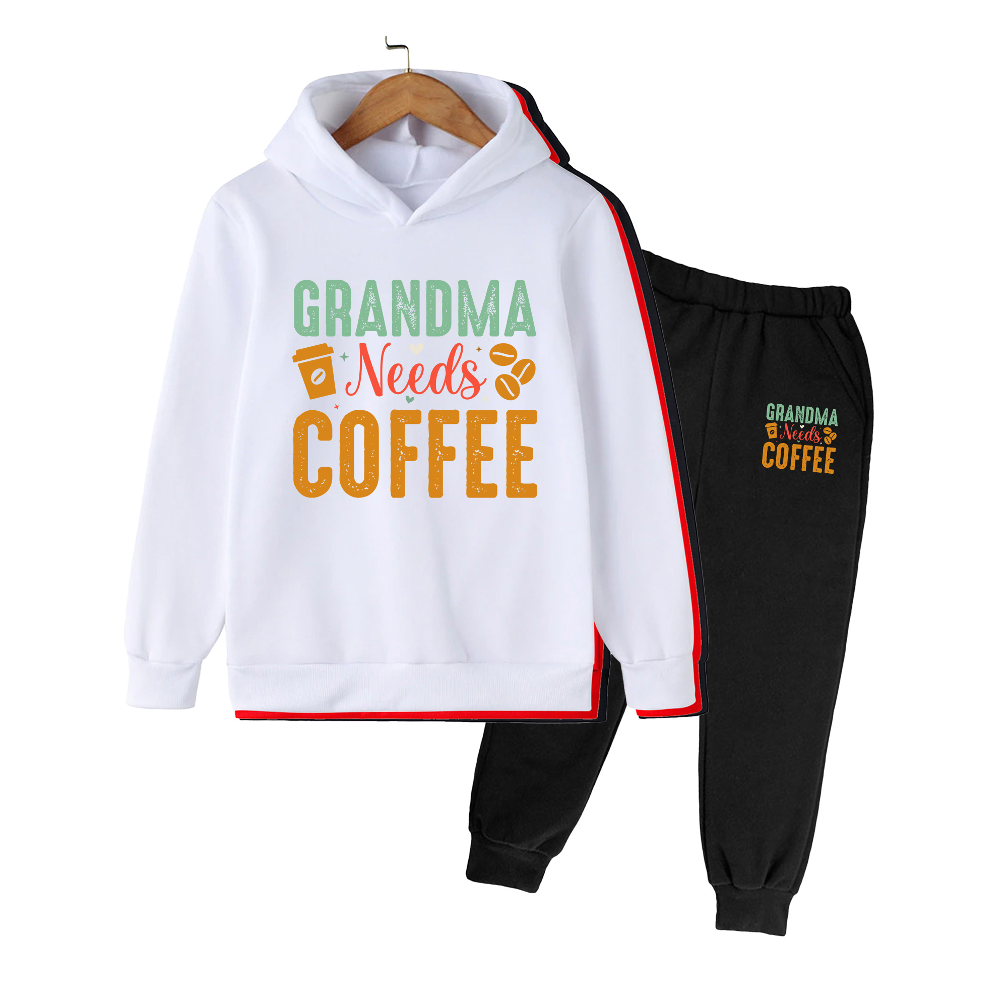 Winter Clothing Needs - Çocuklar için Kapüşonlu Üst ve Eşofman