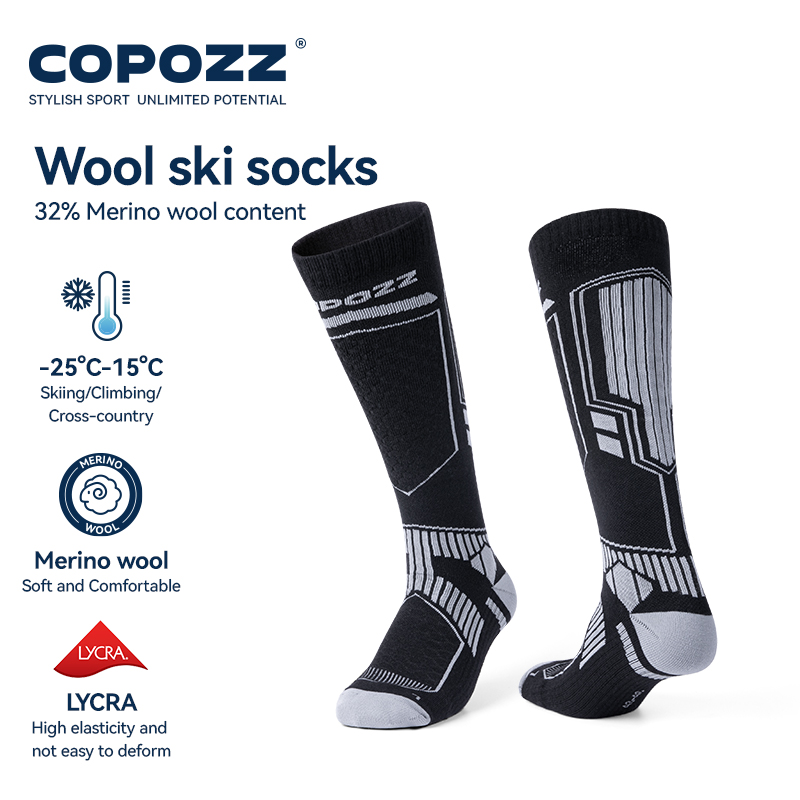 Thermal Sock Merino - COPOZZ merinos yünü kış kayak çorapları