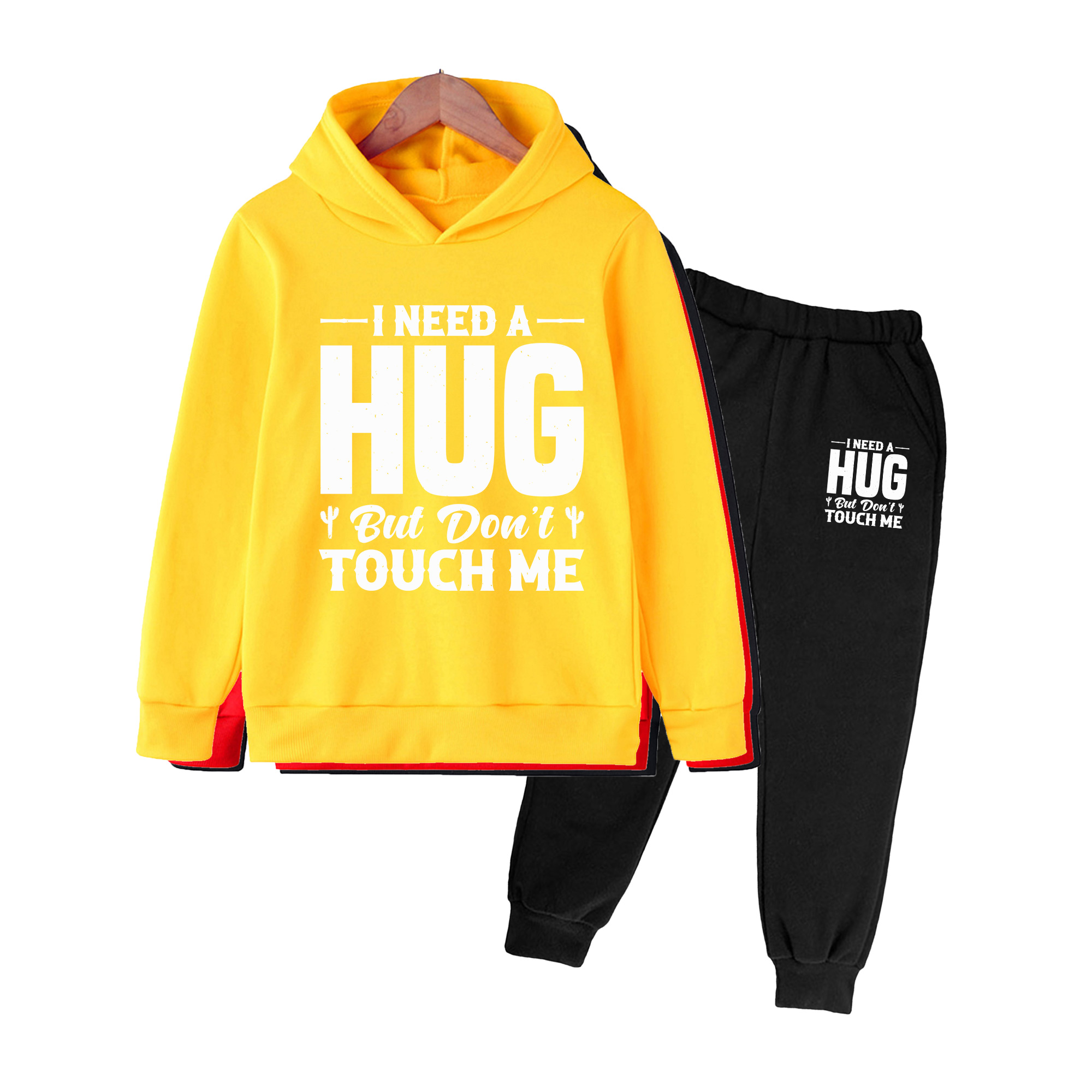 Winter Clothing Needs - Çocuklar için Kapüşonlu Üst ve Eşofman