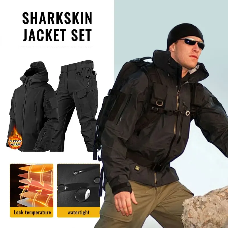 Winter Clothing Work - Erkekler kalınlaşmak yumuşak kabuk kış iş