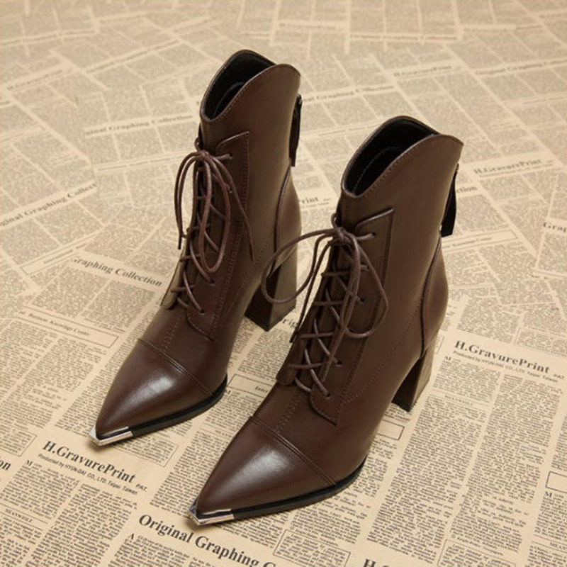 Winter Clothing Ladies - Kadın Bilek Botları Moda Sivri Burun
