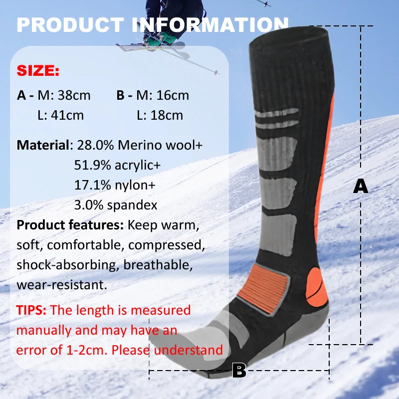 1 çift merinos yünü kayak çora - Thermal Sock Merino incelemesi ve fiyatı