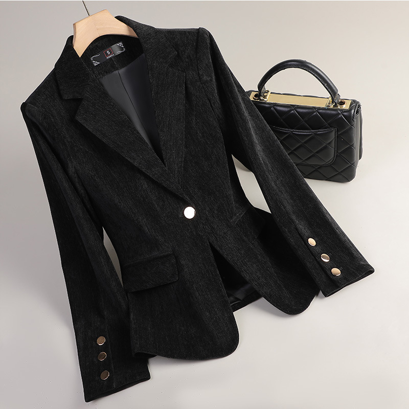 Sarı Altın Kadife Blazer Kadın - Winter Clothing Work incelemesi ve fiyatı